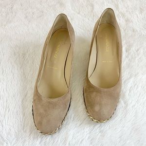 Bruno Magli Suede Braided Wedge